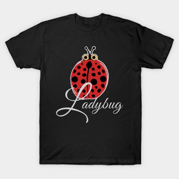 Lucky Ladybug T-Shirt by evisionarts